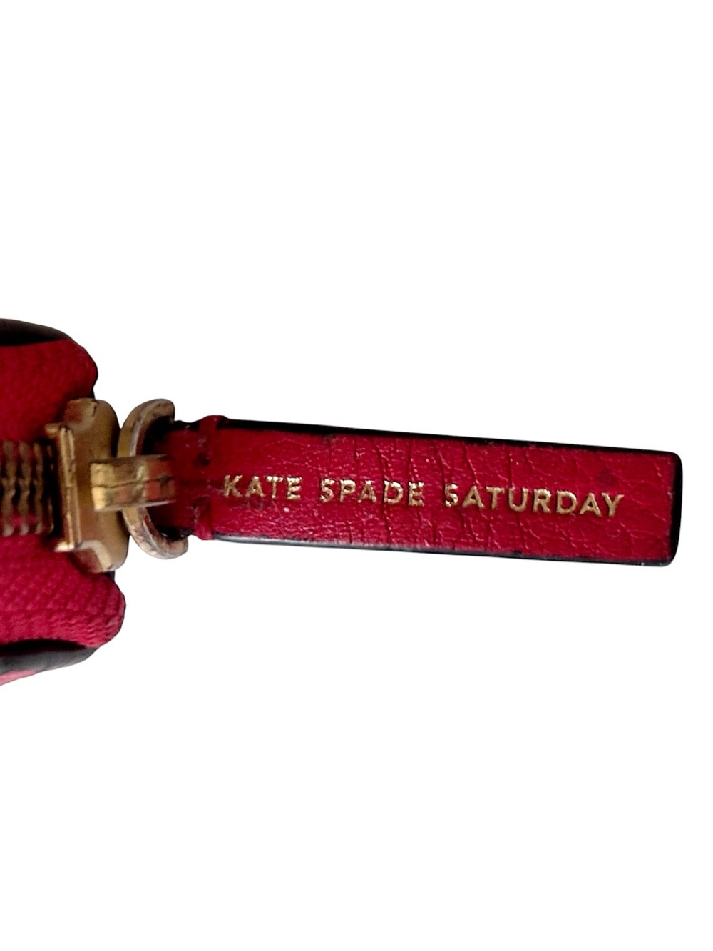 KATE SPADE SATURDAY Red Leather Wallet Vintage - Picture 5 of 7